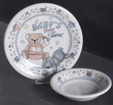 Fiesta Child/Baby's First Year 2-piece Set Plate  Bowl Retired/Discontinued New