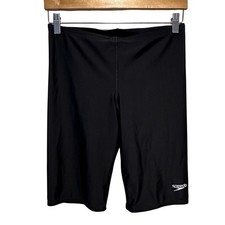 Speedo Swim Jammers Mens Small Black Compression Performance Training Swimwear