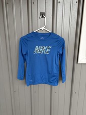 Nike Dri-Fit Long Sleeve Shirt Blue Youth Small Boys