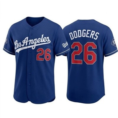 2026 Dodgers Alternate Uniform Blue Jersey ( Embroidered ) | eBay
