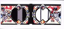 2025 Topps Diamond Icons Aaron Judge Derek Jeter Red Jumbo Patch Booklet #1/5