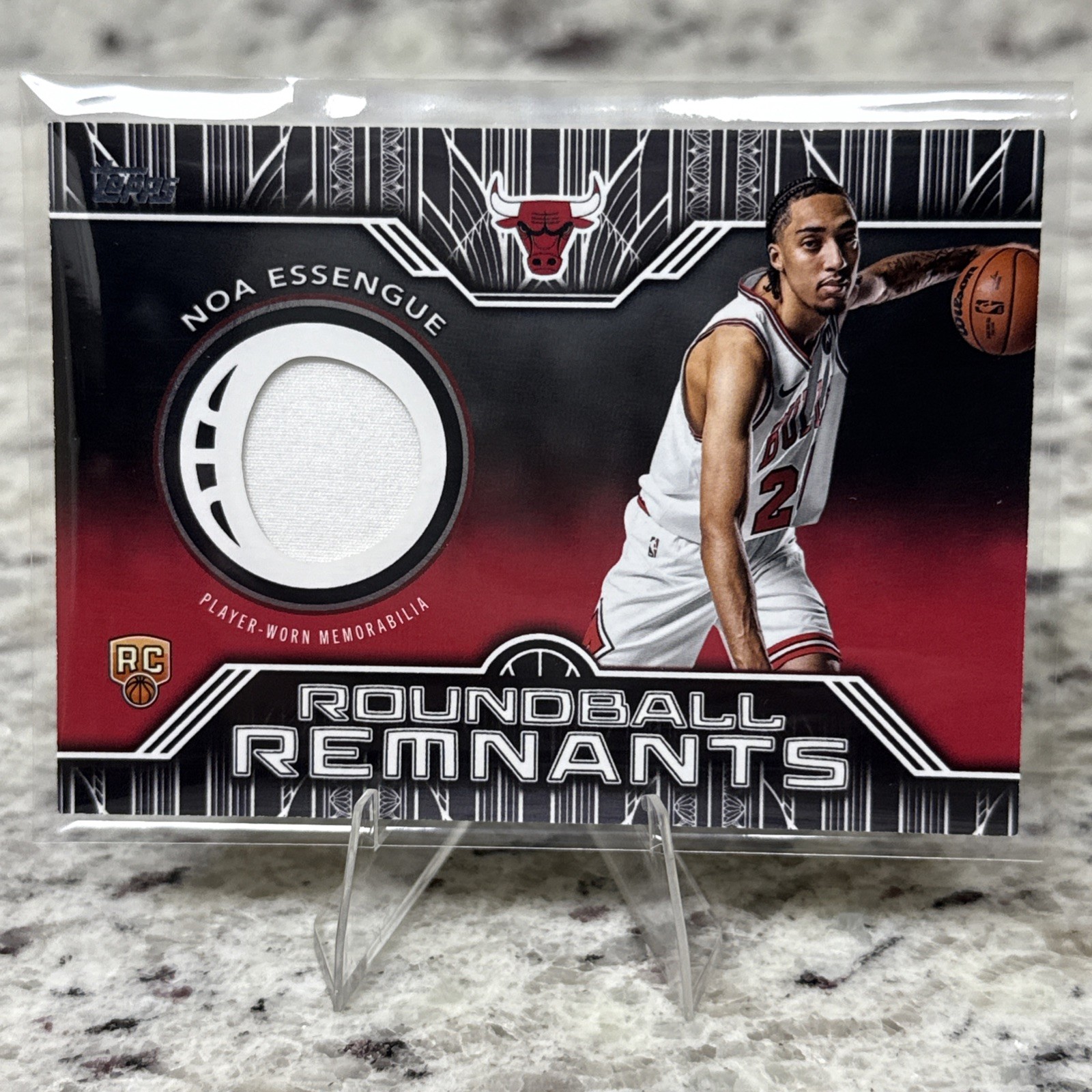 2025 Topps Basketball Noa Essengue RC Rookie Roundball Remnants #RRR-NE