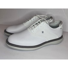 FootJoy Traditions Mens 8.5 M White Leather Spiked Golf Shoes 57903
