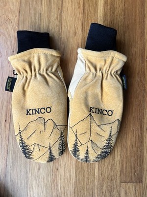 Custom Kinco Gloves, Skiing Snowboarding Mountain Art (S, M, L, XL)