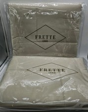 Frette Simple Cotton Quilted Euro Decorative Pillow Two Shams New GL025039 850