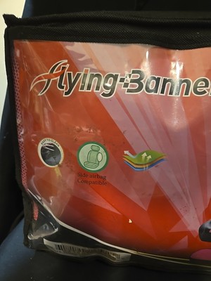 Flying Banner Universele stoelbekleding voor auto, complete set met antislip vloermat (combo set, blauw