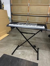 Casio LK-175 Lighted Keyboard 61-Key w/ Stand Power Adapter Tested Working