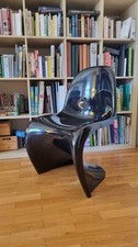 Original Verner PANTON Chair, Schwarz, Hermann Miller Fehlbaum, 1971