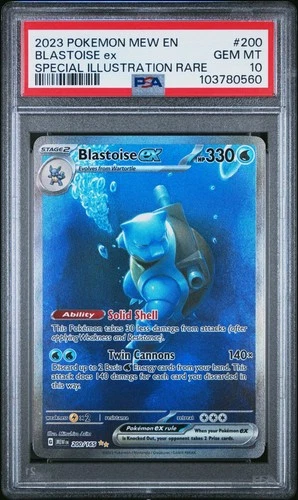 2023 Pokemon SV 151 Blastoise ex Special Illustration Rare #200/165 PSA 10