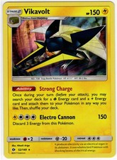Pokemon Sun Moon Vikavolt 52/149 Holo