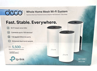 TP Link Deco M4 (3-Pack) Wi-Fi System NEW SEALED