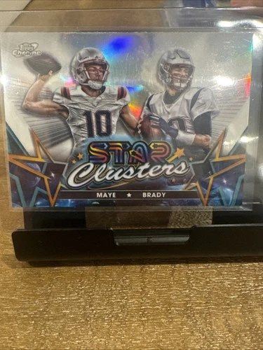 2024 Topps Cosmic Chrome - Star Clusters Tom Brady, Drake Maye #SCL-14 (RC)