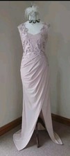 Lipsy Dress 12 Michelle Keegan Rose Pink Sequin Long Evening Wedding Formal