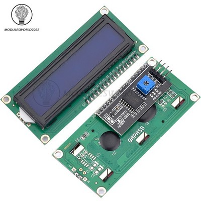 1/2/5/10PCS IIC/I2C/TWI/SP  I Serial Interface1602 16X2 LCD Module Display Blue