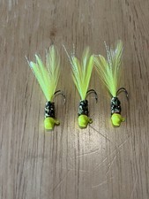 Three Hand Tied 1/32 Crappie Jigs