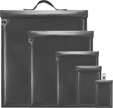5 Pack Faraday Bags for Laptops Tablets Phones Car Keys, Faraday Cage with