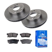ATE Bremsscheiben Ø231MM + BremsbelÄGe Vorne FÜR Suzuki Alto VI Nissan Pixo