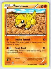 Sandshrew 75/162 2015 XY Breakthrough Pokemon Card TCG Non Holo Common - Nm/Vlp