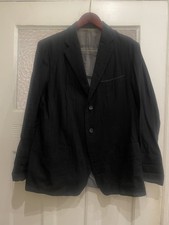 ISSEY MIYAKE Größe M Schwarzer Twill Wolle Designer