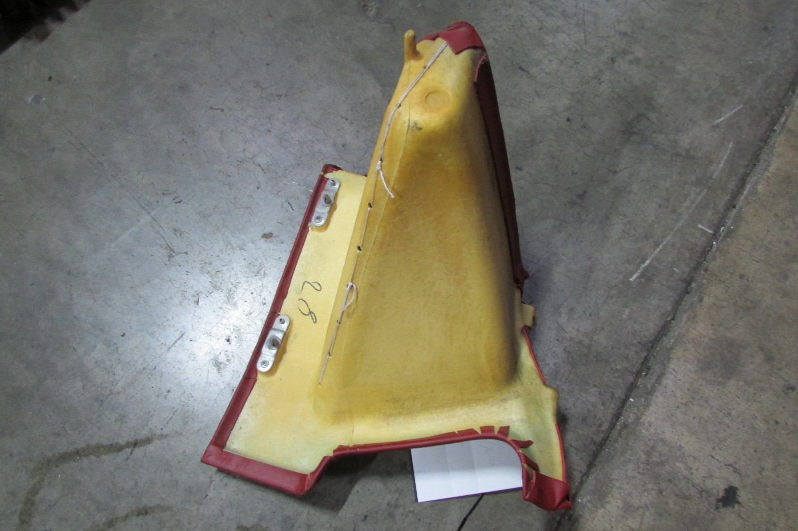 Ferrari 360, F430 Coupe, LH, Left Quarter Window Trim, Bordeaux, P/N 63581098