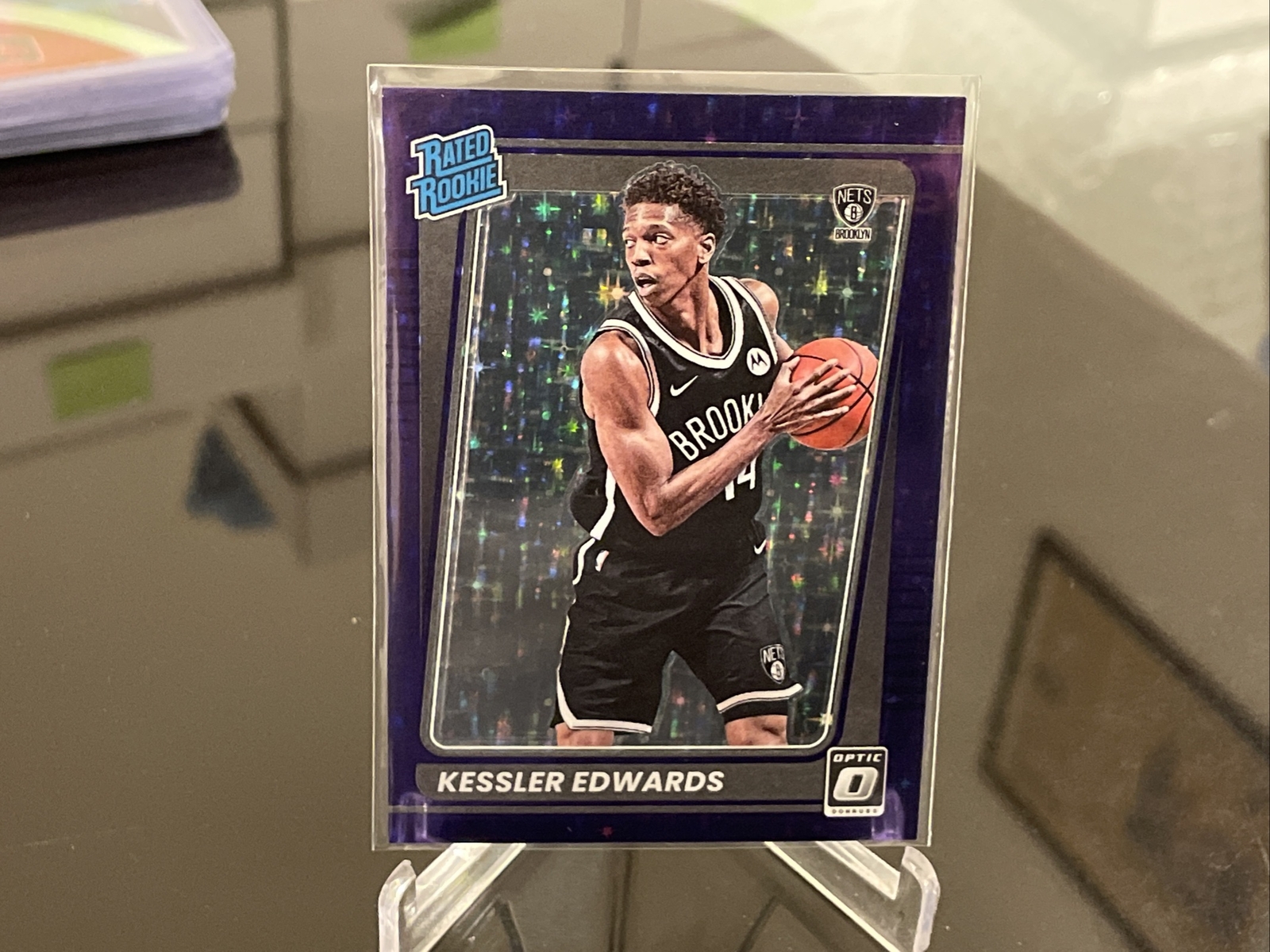 2021-22 Donruss Optic FOTL Basketball #154 Kessler Edwards Purple Stars 08/13