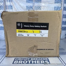 New GE THN3361J 30 Amp 600 Vac 3 Pole Model 11￼Type￼ 12 Disconnect - Warranty￼
