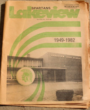 Lakeview Spartans High School Decatur Illinois 1949-1982 H&R Newspaper Magazine
