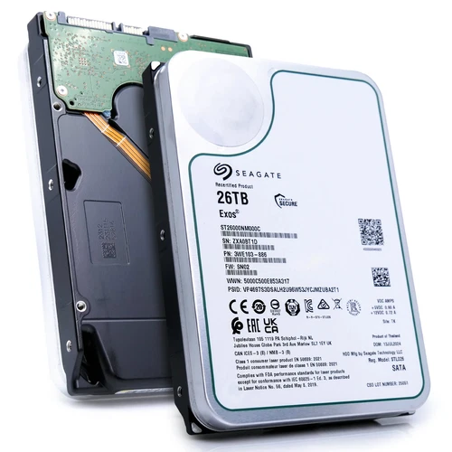Seagate Exos 26TB Interne Festplatte ST26000NM000C 3,5 Zoll HDD SATA3 512MB