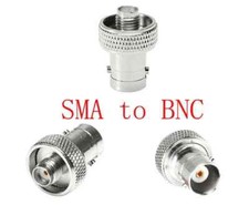 BNC female to SMA female adapter BNC F to SMA F fits Baofeng UV-5R Wouxun etc.