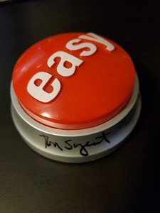 Autographed Staples Easy Button Ebay
