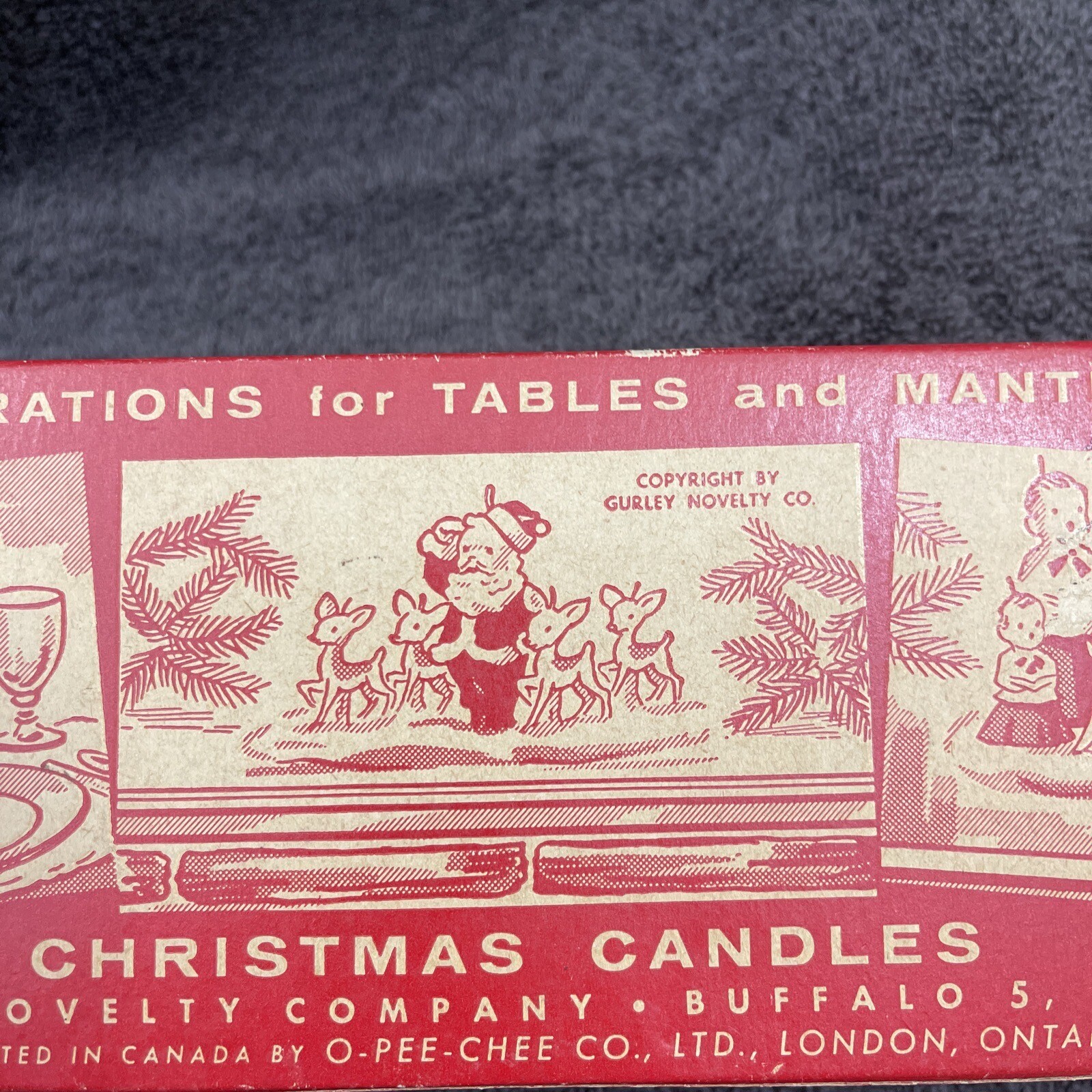 Gurley Novelty Co. Mint Christmas Caroler Set Candles in Original Box