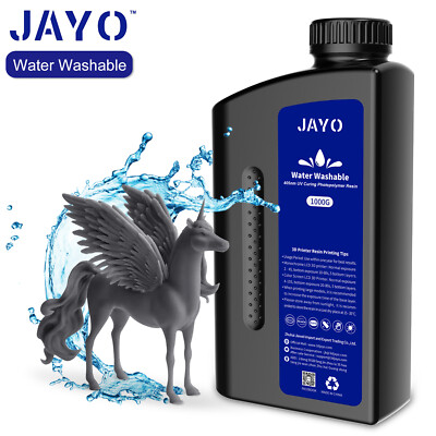 JAYO 1KG Wasser waschbar Harz Dunkelgrau 3D-Drucker Gute Liquidität 405nm UV LCD