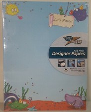 Vintage AMPAD Sea Party Acid Free PC Paper, 25 Sheets, 24 LB, #35749 Made In USA