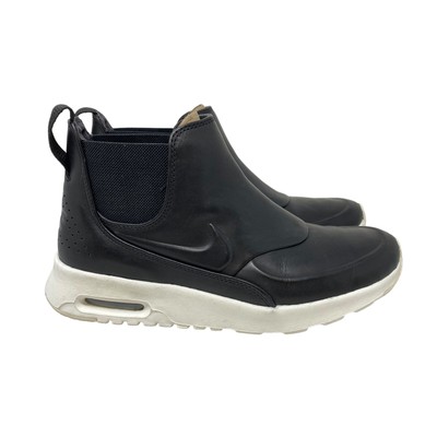 Nike W Air Max Thea Mid Black Sail Leather Casual Sneaker Boot 859550-001 Size 7