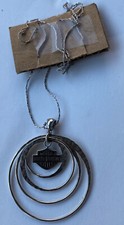 vintage harley davidson sterling silver necklace