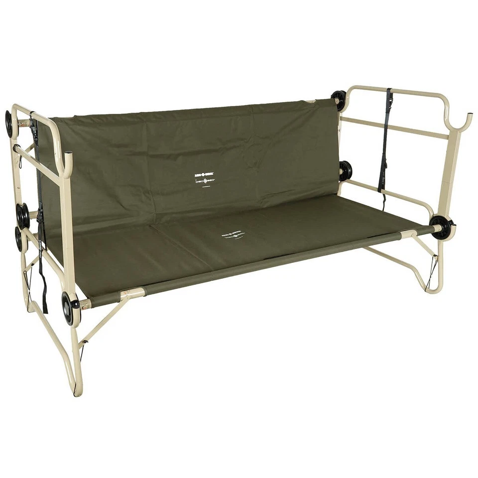 Disc-O-Bed® Militar Exterior Camping Multifuncional 2 Hombres Cuna Brazo-O-Litera Verde Foto 2 de 4