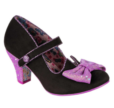 Irregular Choice Piccolo Black & Purple Pumps UK Size 3 EU Size 36