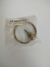 Ring and Post - Gold Color - 2" - Original Package - Hanger