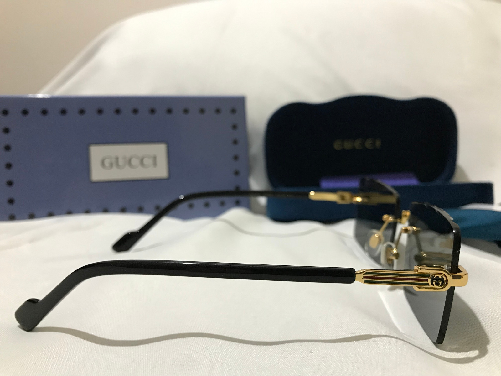 NEW Unisex Gucci GG1609  001FB Black frame 57-18-142  Sunglasses thumbnail 3