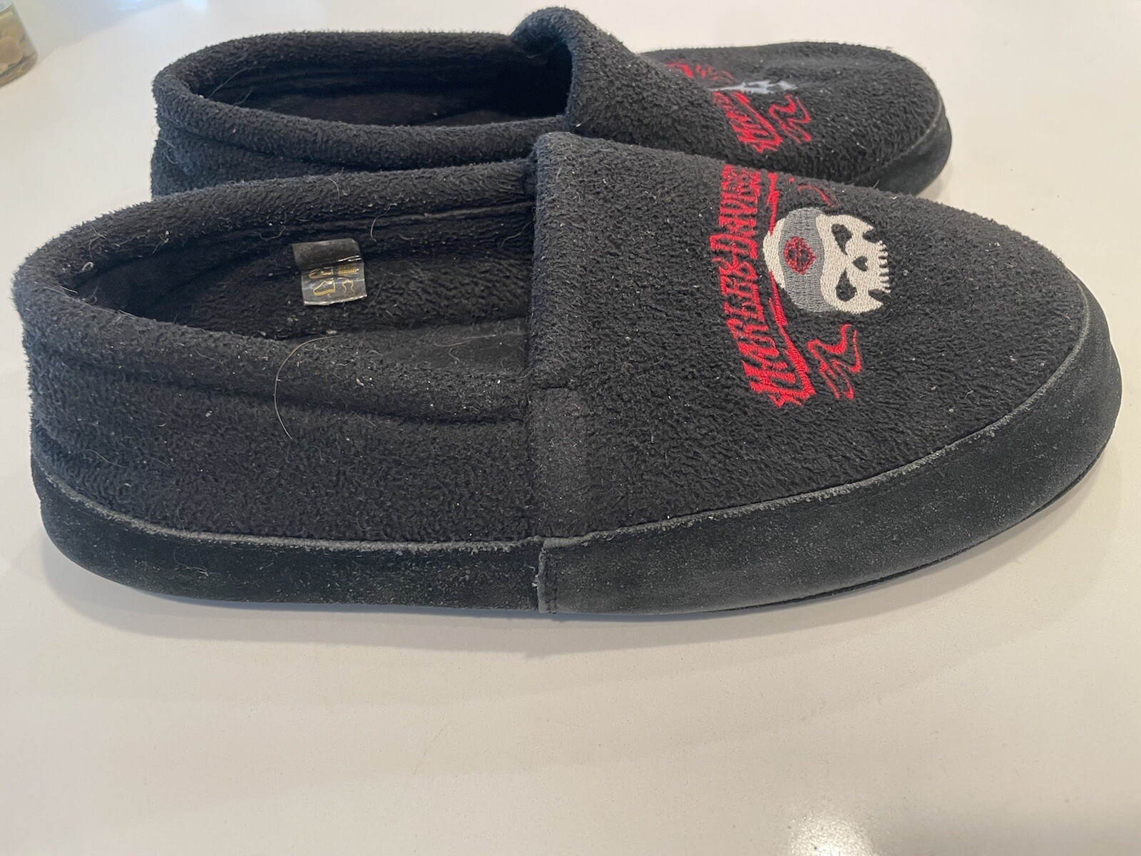 Harley Davidson Logo Men’s Black House Slippers Size… Gem
