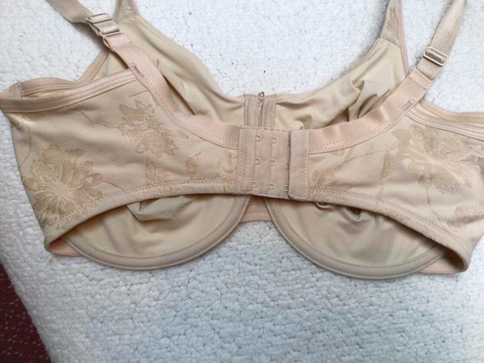 Wacoal Halo Lace Underwire Bra 85130 Size 40DDD Beige… - Gem