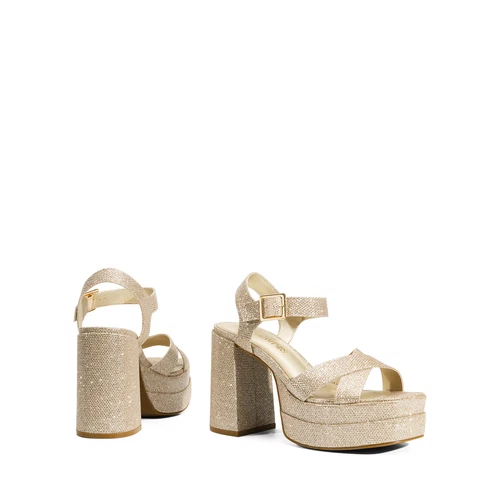 Women Heel Sandals Y2K Platform Chunky Block Ankle Strap Open Toe Party Sandals - Picture 17 of 30
