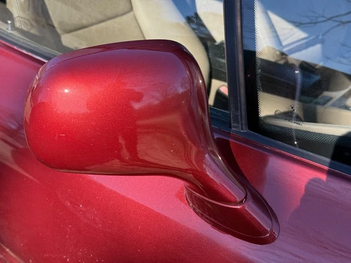 96-02 BMW Z3 FRONT PASSENGER RIGHT SIDE REAR VIEW DOOR MIRROR SIENNA RED