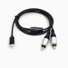 1M/3FT RCA Sound For iPhone to 2RCA Splitter Audio Cord Hi-Fi Adapter RCA Y