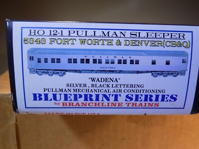 Branchline Trains HO Scale Pullman 12-1 Sleeper (CB&Q) ''Wadena''