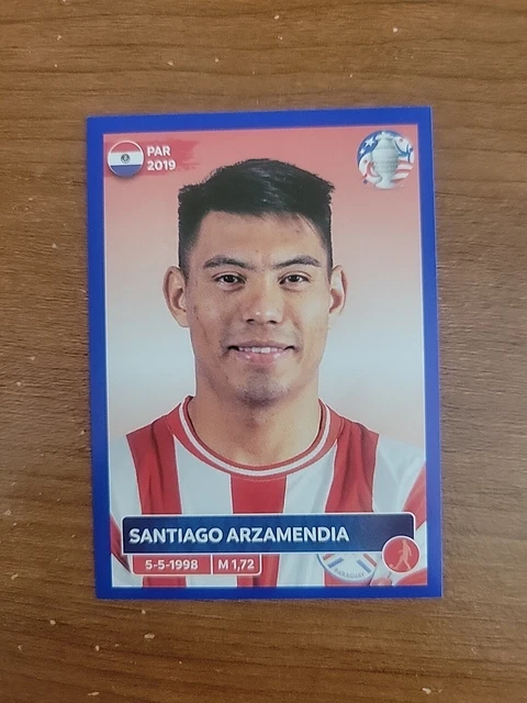 2024 Panini Copa America USA Sticker Blue Parallel Santiago Arzamendia Paraguay