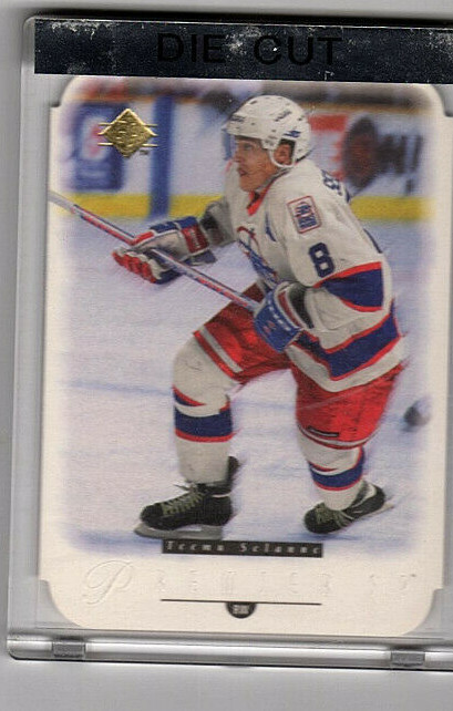 1994-95 Upper Deck SP Premier Hockey Teemu Selanne Die-Cut Card 22 Of 30