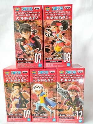 ONE PIECE WCF World Collectable Figure 5 units WT100 Drawings by Eiichiro Oda