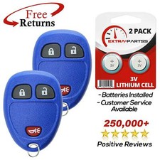 2 Remote Key Fob Blue For 2005 2006 2007 2008 2009 Chevrolet Uplander