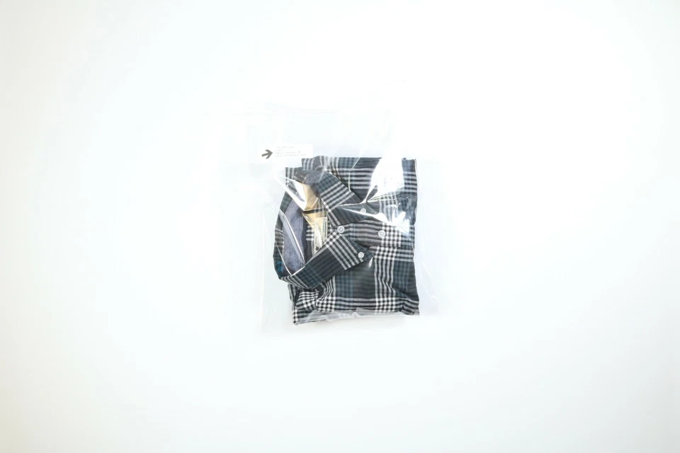 Mens Islander Gray Check Long Sleeve Button Up Shirt Large L EUC - Image 4 of 4